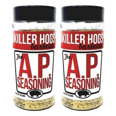 킬러 혹스 바베큐 러브 더 AP 시즈닝 - 2병 팩 - 병당 Killer Hogs Barbecue Rub The AP Seasoning - Pack of 2 Bottles - 16, 1개