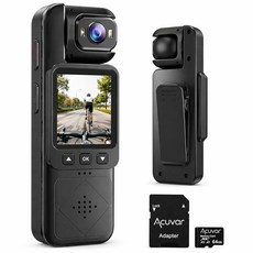 64GB FHD 1080P 미니 바디 카메라 캠 웨어러블 녹음 프리미엄 캠코더 사이즈 핸즈프리 휴대용 산책 위한 액션 반려동물 직장 착용 여행을 엄지, 1080P 블랙