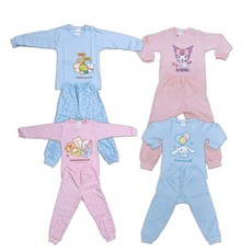 角落生物中厚棉長袖套裝 秋冬兒童長袖長褲 男童女童幼童睡衣