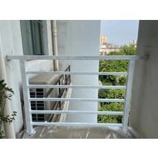 옥상 난간 난간대 야외 발코니 안전가드 추락방지 계단, 화이트, 1개