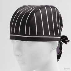 라프샵 스트라이프 주방모자 머리두건