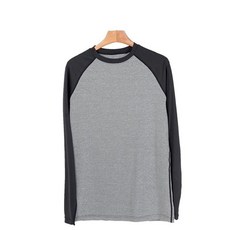 남자 래쉬가드 비치웨어 티셔츠 수영복 여름 해변, 그레이블랙:M