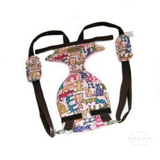 무담스토어 쏘아베 트임 앞가방 핑크 S 가벼운강아지가방