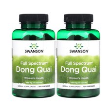 스완슨 당귀 뿌리 동콰이 530mg 100캡슐 2개 DongQuai