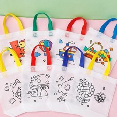 어린이 그림 그리기 가방 만들기 체험 학습 교육 놀이 활동 재료 세트 유치원, 뿌뿌 버섯하우스, 상세페이지 참조