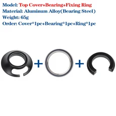 1-1/2 인치자전거 프레임 케이블 콘센트 헤드셋 MTB 도로 자갈 외부 변속기 브레이크 수정 부품, 01 Cover Bearing Ring