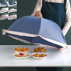 상커버 음식덮개 밥상보 접이식 식탁커버 음식 레이스커버 망사밥상 반찬, 20in 사각형 화이트, 1개