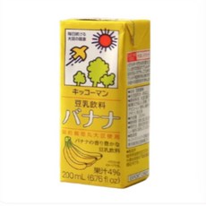 기꼬만 두유 바나나맛, 200ml, 36개