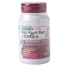 NaturesPlus 天然佳 紅麴 & CoQ10 素食錠, 30入, 1個, 30錠