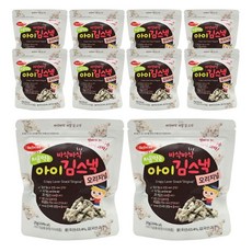 베베스트 처음먹는 바삭바삭 아이 김스낵, 오리지널맛, 20g, 10개
