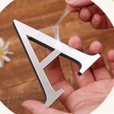 알파벳 스티커 A-Z (8x10x1cm)이니셜 로고 붙이는 영어, A