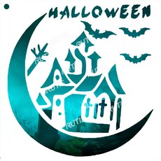 HALLOWEEN 鏤空模板 蝶古巴特 DIY 繪畫模板, 1個, ST-CU1-0083