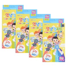 캐리와친구들 열냉각시트 6매입 4박스 냉각젤시트 유아 아기 열날때 해열패치, 4개