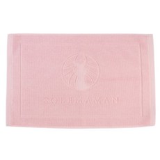 국내생산 순면 발매트 60*40cm 욕실 주방 베란다 매트 러그, 핑크, 로고