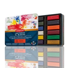 Derwent 德爾文 INKTENSE XL 水墨彩條 12色 鐵盒組, 1個
