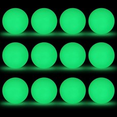 Elcoho 라운드 아이스 하키 퍽 6개 야광 파티 퍽 드로스트링 백이 있는 그린 플로어 벌크 청소년 성인 야외 실내 스포츠 게임 연습 및 훈련용 6.6 x 6.6cm(, 6, 라운드 아이스하키 퍽