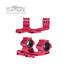 스코프 마운트 오프셋 캔틸레버 피카티니 라이플 마운트 30 / 25.4mm, 1개, RED