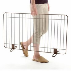 Richell 可伸縮簡易鐵製門檔 (棕) 90-120/120-180 寵物圍欄 圍片 安全門欄, 1個, 90-120 cm【ID56468】, 棕