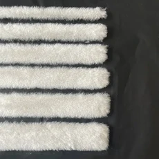 5 메터/대 토끼 모피 DIY 바느질 트리밍 리본 테이프 의류 가장자리 신발 솜털 액세서리 의상 공예 모피 장식, [09] 아이보리