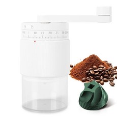 수동 커피 그라인더 탈착식 손잡이가 있는 조절 가능한 세라믹 버 에스프레소 푸어 오버 프렌치 프레스 캠핑용 휴대용 분쇄기268824, 수동 커피 그라인더, 탈착식 손잡이가 있는 조절 가능한