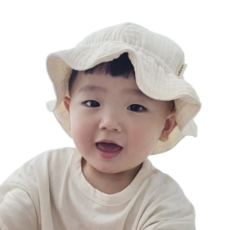 [KC인증] 아기 모자 데일리 거즈햇 챙모자 벙거지