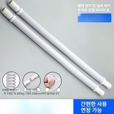 히팅기 열풍기 신발 배수관 동파 씰링 침대용 온도조절 침구 실밥제거, 3m 강선 배수관 2개세트, 기본 모델명/품번