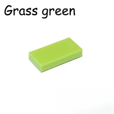 평평한 타일 3069 30070 MOC 조립 입자 부드러운 빌딩 블록 DIY 교육 창의적 장난감 1x2 벽돌 400PCs, 01 400pcs, 04 grass-green