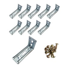 블라인드 ㄱ자 브라켓 꺽쇠 나사(롤 콤비 우드 커튼레일 스냅 호환가능), 1개, 꺽쇠 브라켓 10P