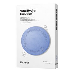 닥터자르트 더마스크 워터젯 바이탈 하이드라 솔루션 팩, 5개입, 1개
