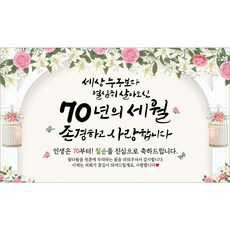 해피파티 칠순현수막 70년의세월 6종, 70년의세월-7