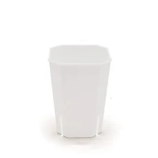 다육이화분 5pcs 플라스틱 꽃 냄비 다육 트레이 녹색 딜 라운드 더블 레이어 작은 화분 홈 오피스 데스크탑 장식 A2, [03] 5pcs White