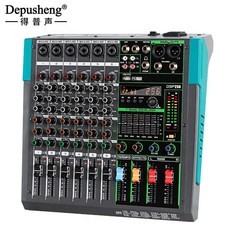 DJ 믹싱 전문 콘솔 8채널 DSP 블루투스 오디오 리버브, 6채널 업그레이드 256효과 PA-6, 1개