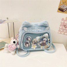 Super歐爸 當天出貨 貓咪痛包 小食量包 星星包扣 Y2K 曬娃包 後背包 機械貓 側背包 吧唧包 徽章包 單肩包