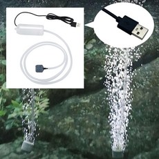 usb 산소 공급기 수족관 열대어 산소 공급 미니 에어스톤 미세 기포, 1개