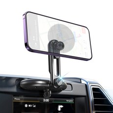 아이베리 프리미엄 360도 회전 CD 슬롯 차량용 17mm 마운트 거치대, 블랙, 1개