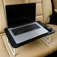 케이비지리테일 온더로드 차량용 테이블 접이식 휴대용, 소형(앞좌석) 클래식 블랙, 1개