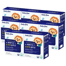 데일리원 베베키즈 눈 건강 솔루션 어린이 베타카로틴 영양제, 60g, 8개