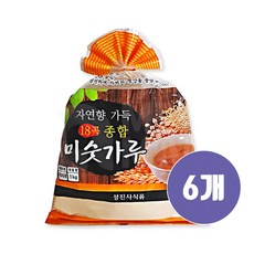 (메카몰)성진사식품 자연향 가득 18곡 종합 미숫가루 1kg, 6개