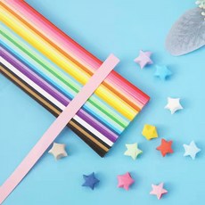 漸變摺紙星星 工藝紙, 1個, 27色混裝 (540張)