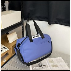 斜跨運動訓練收納包女大容量防水健身包男旅行乾濕分離游泳運動包, 藍色, 1個