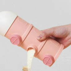 힙분유통 일회용분유팩 휴대용분유통, 살구, 1개