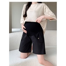BabyShare時尚孕婦裝 休閒短褲奶茶上衣套裝 KRS021K3L 孕婦褲 舒適透氣