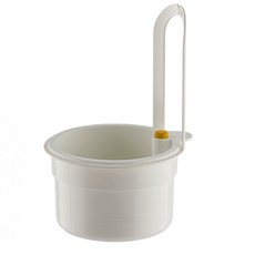 廚房掛式瀝水籃 按壓瀝水籃 過濾廚餘, 白色, 1個