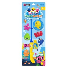 3세유아 소근육발달 핑크퐁 뜰채 낚시대세트 키즈풀빌라 목욕시간 집중력향상, 1개