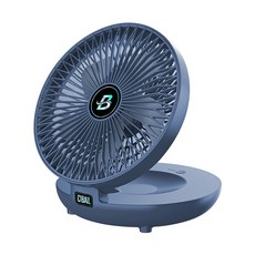 S1壁掛桌面風扇 空氣循環扇 靜音觸控風扇 桌扇壁扇 電風扇 露營辦公車用小風扇, 深海藍, S1風扇-深海藍(限插電使用 非充電款)