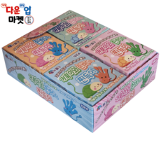 거북이와 손바닥 찐득이 2+2개 총 4개 랜덤색상 찐득이 재사용 말랑이 쫀득, 1개