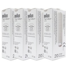 BRAUN 귀 체온계 렌즈필터 LF 20개입, 4개