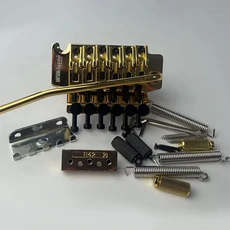 Wilkinson WODL1 6현 일렉트릭 기타 이중 잠금 트레몰로 시스템 브릿지 42mm R2 너트 블랙