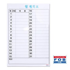 스토어-다유 안내판 포비 고무자석 화이트보드 시트 40x60