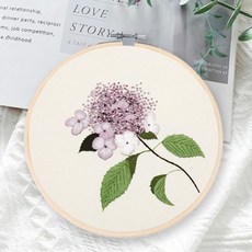 TOP 프랑수자수 세트 초보자 선물 야생화 키트 패키지 집콕놀이, 383_x000D_, 383